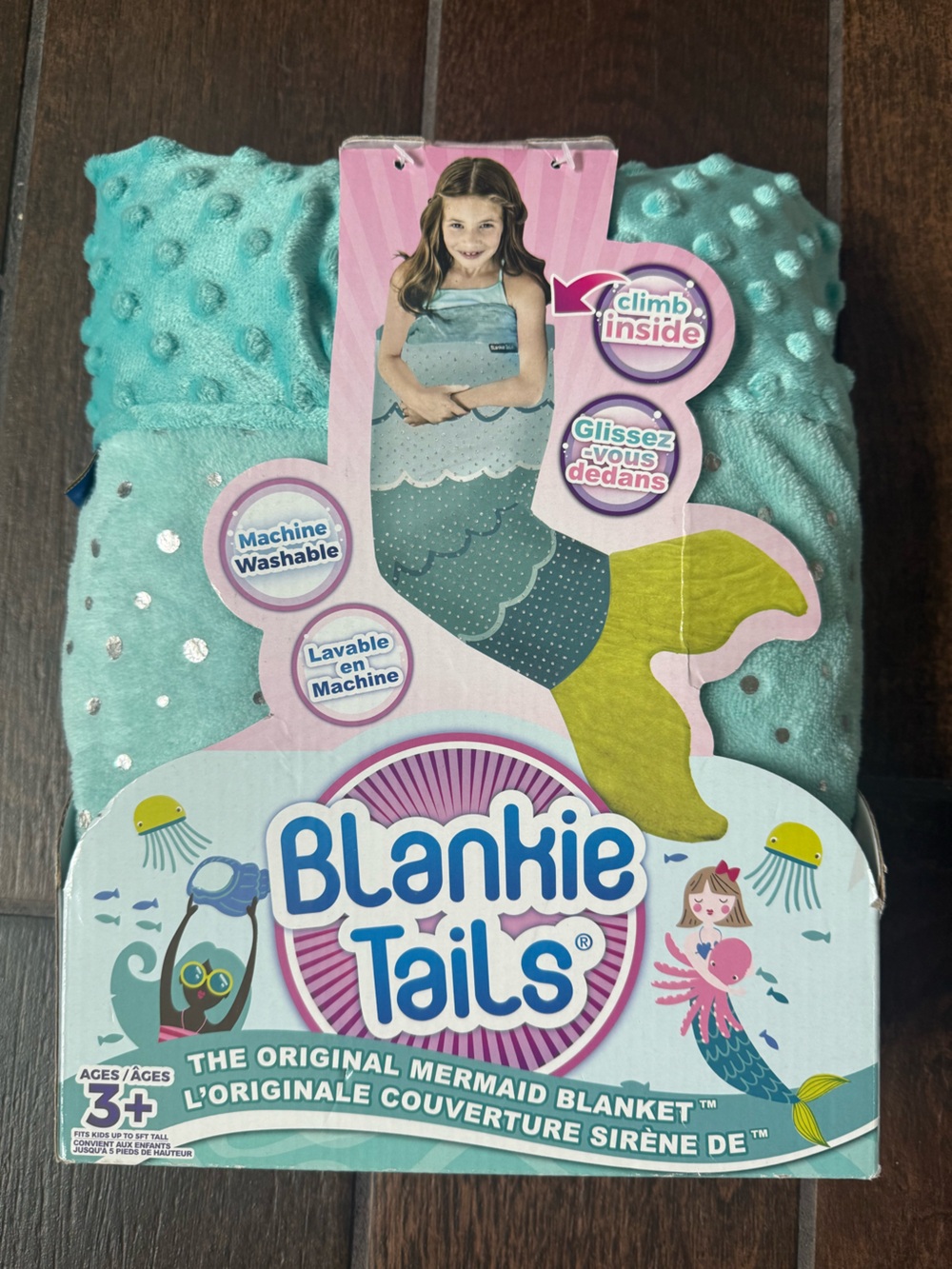 Kids Mermaid Tail Blanket